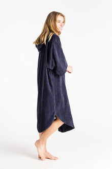 Robie Robes Original Unisex Long Sleeve Changing Robe - India Ink - Back