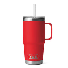 Yeti Rambler 25oz Straw Mug in Rescue Red
