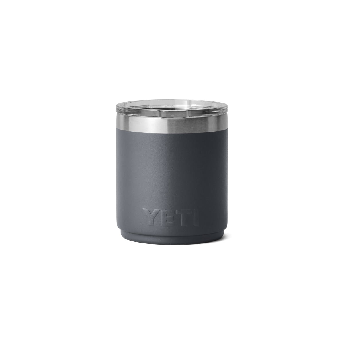 Yeti Rambler 10oz Stackable Lowball With Mugslider - Charcoal