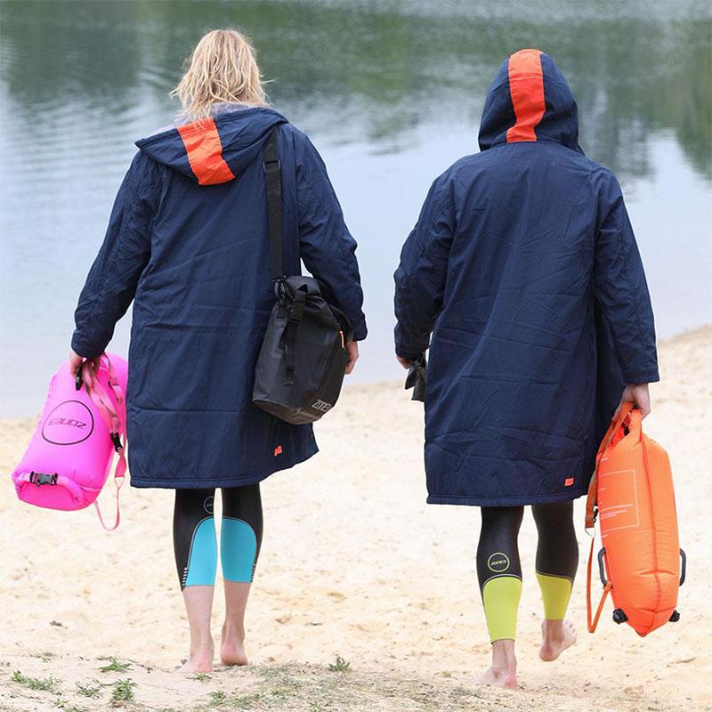 Zone 3 Swim Safety Buoy Dry Bag Orange - 28L - Back
